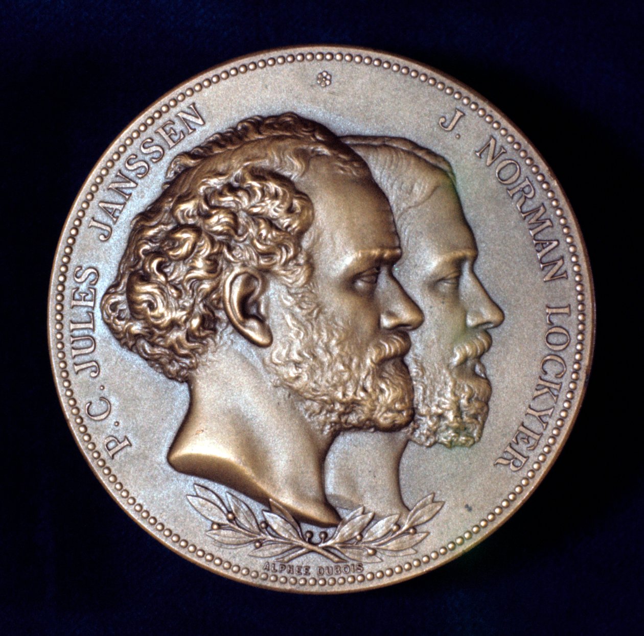 Pierre Janssen i Joseph Norman Lockyer, francuscy i angielscy astronomowie, 1868 autorstwa Unbekannt