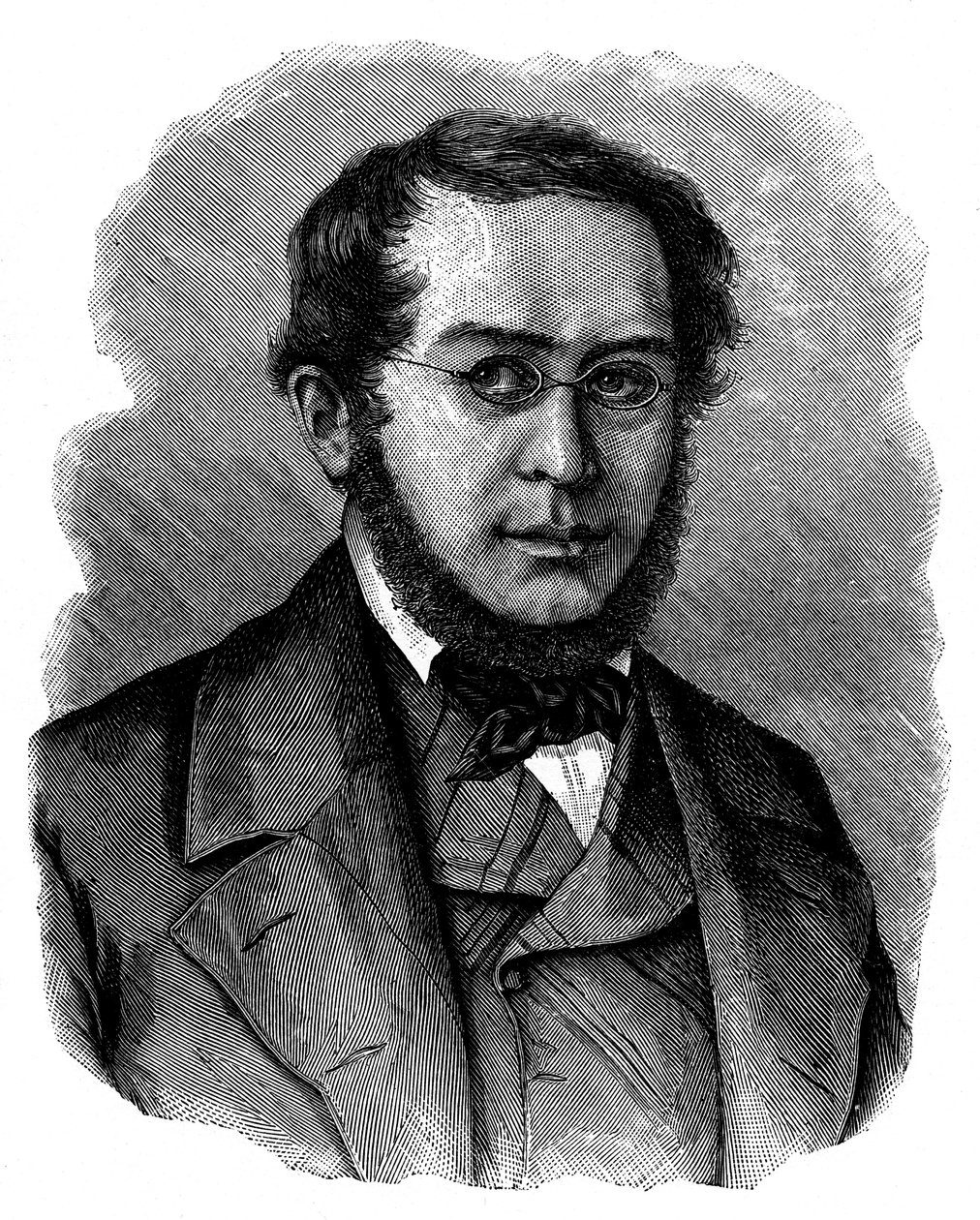 Pierre Joseph Proudhon, XIX-wieczny francuski socjalista anarchista i dziennikarz autorstwa Unbekannt