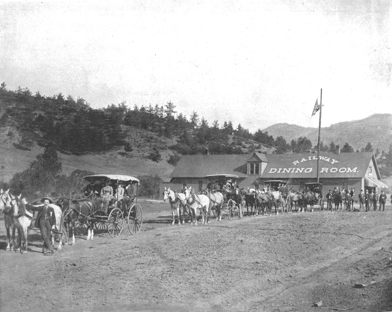 Pikes Peak Toll Road, Kolorado, USA, ok. 1900. autorstwa Unbekannt
