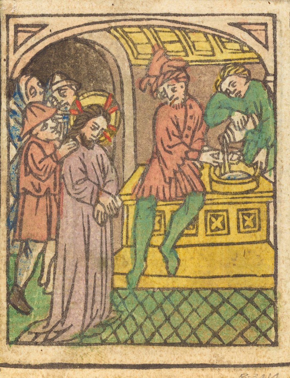 Piłat myjący ręce [recto], ok. 1930 14401450. autorstwa Unbekannt