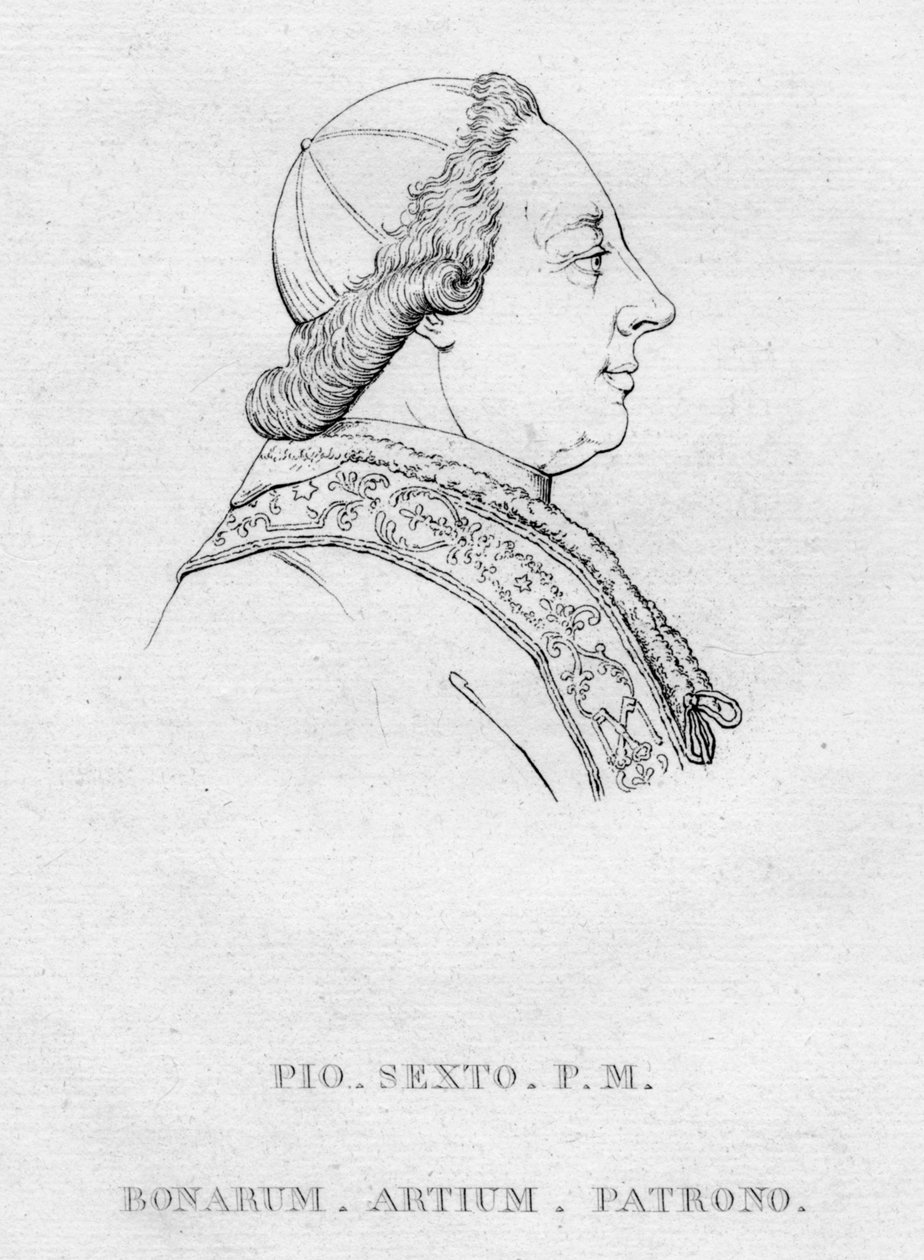 Pius. Szósty PO POŁUDNIU. Dobre rzeczy. Sztuka. Patron., ok. 1850 autorstwa Unbekannt