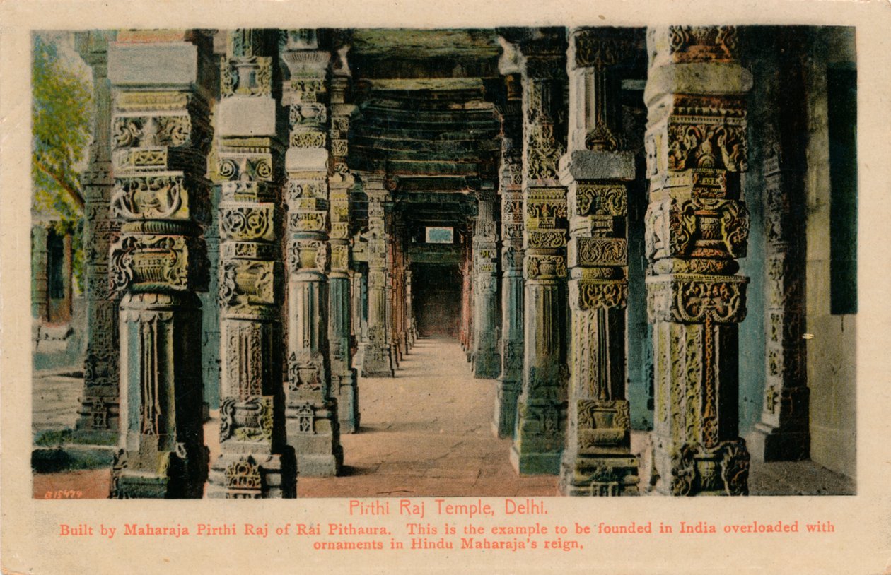 Świątynia Pirthi Raj, Delhi, ok. 1900 r. autorstwa Unbekannt