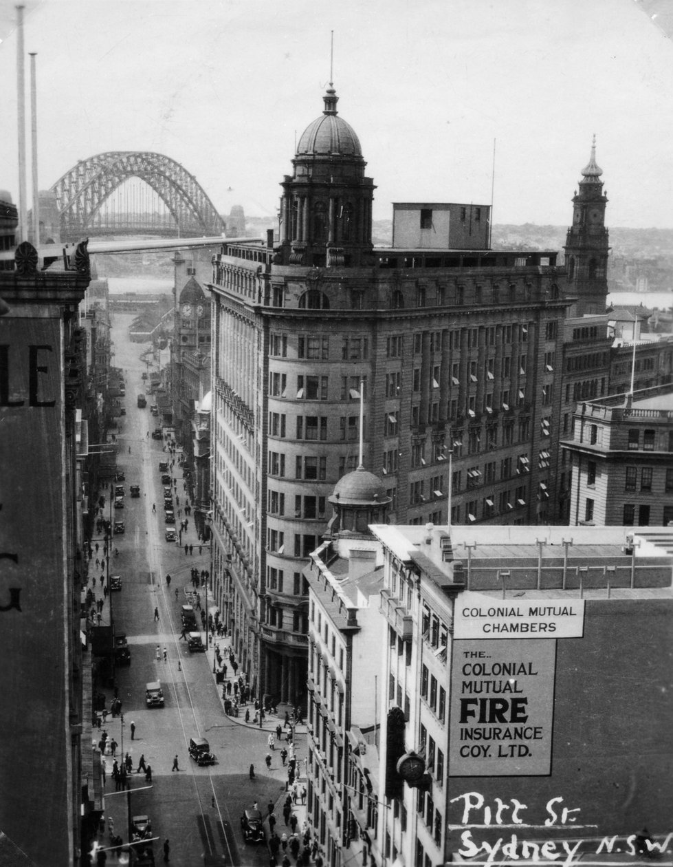 Pitt Street, Sydney, Nowa Południowa Walia, Australia, 1945 autorstwa Unbekannt