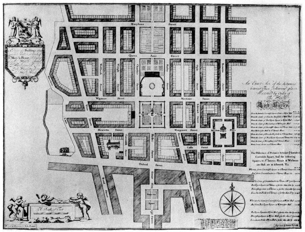 Plan posiadłości Lorda Harleya, Londyn, 1907 autorstwa Unbekannt