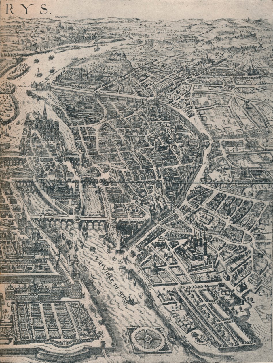 Plan Paryża, ok. 1630 1915 autorstwa Unbekannt