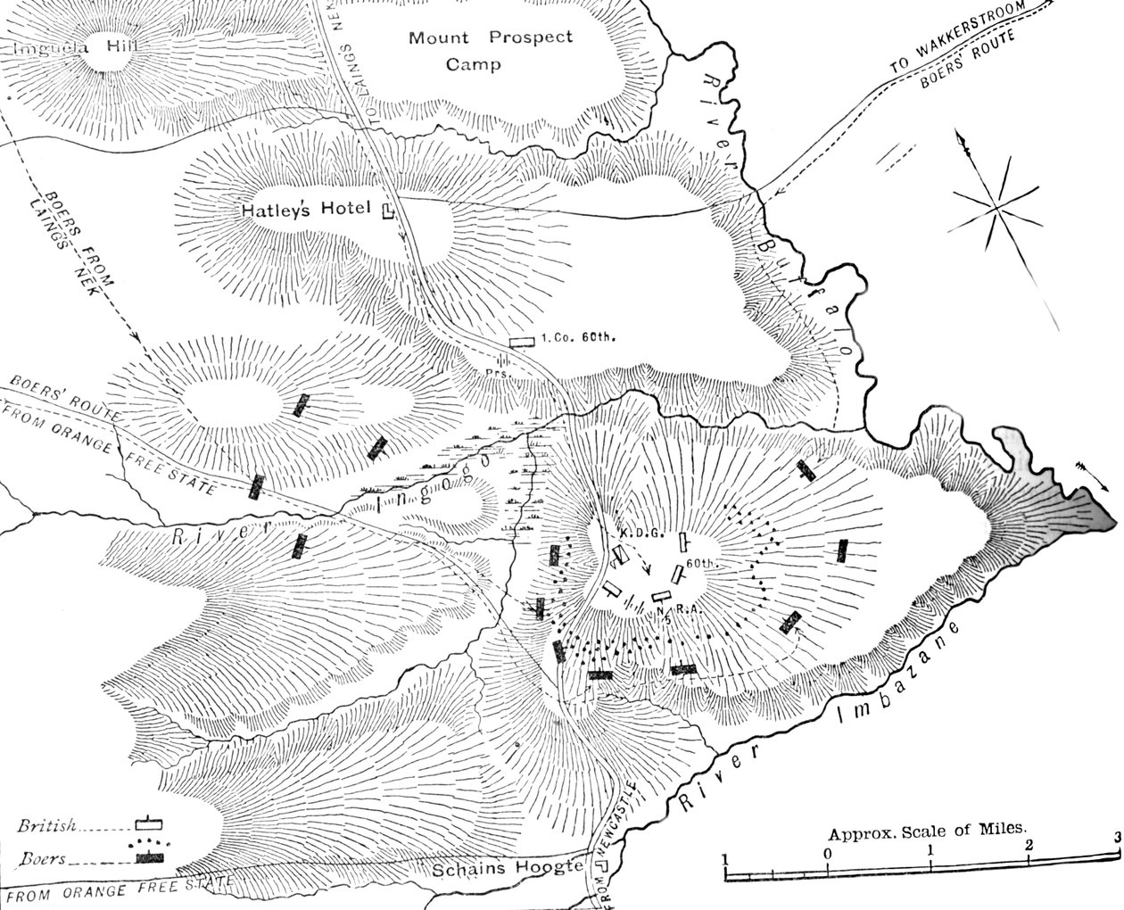Plan akcji na Ingogo, 8 lutego 1881 r., ok. 1880 r. autorstwa Unbekannt