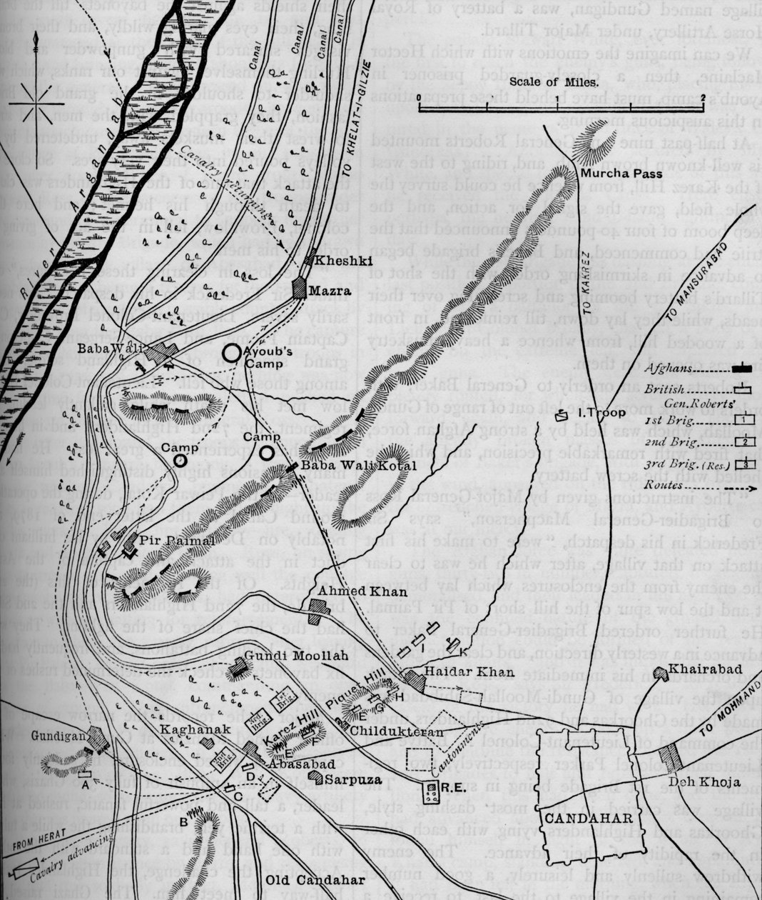 Plany bitwy pod Candahar, 1 września 1880, c1880 autorstwa Unbekannt
