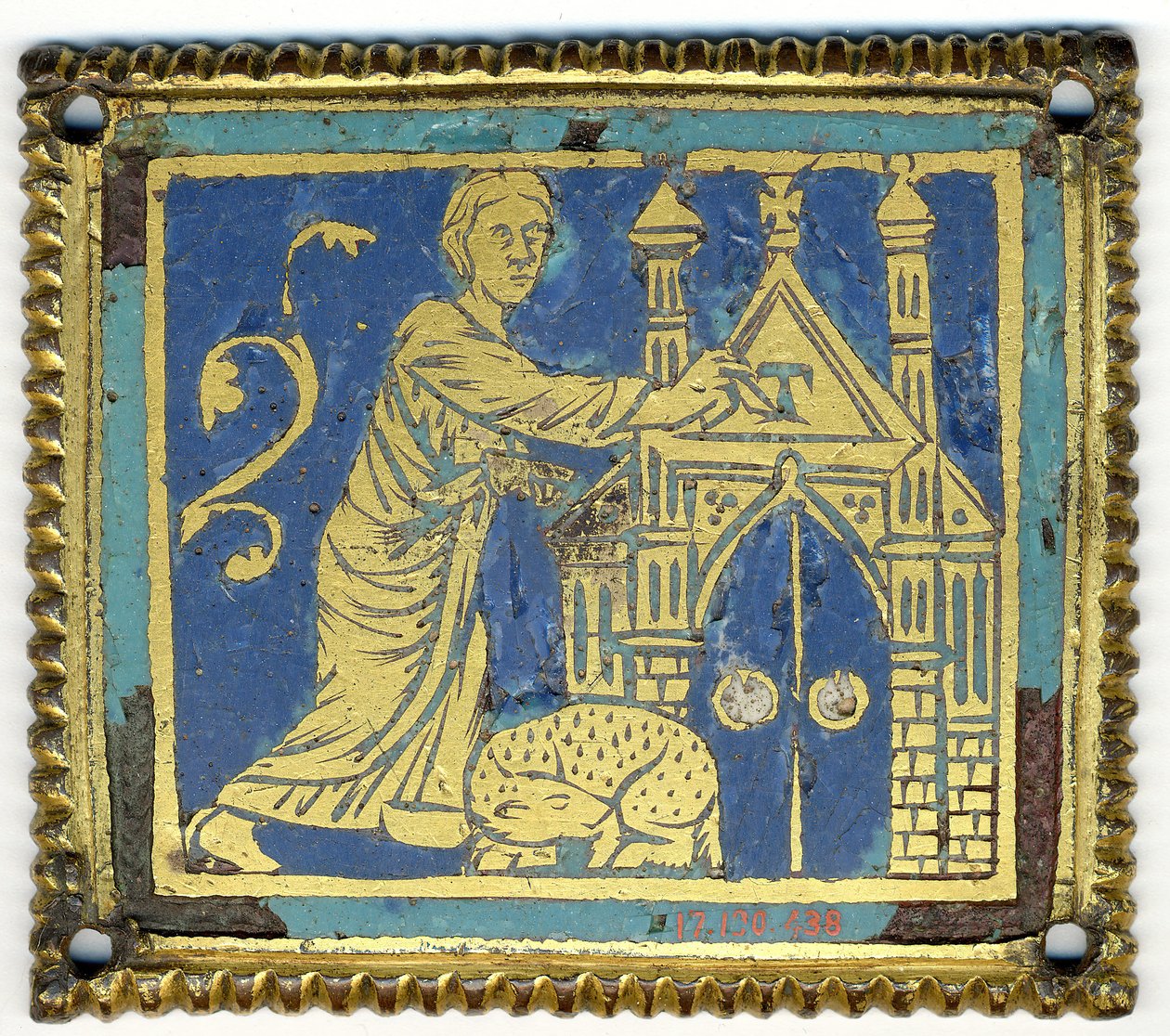 Tablica z oznaczeniem drzwi literą Tau, niem., ca. 1200. autorstwa Unbekannt