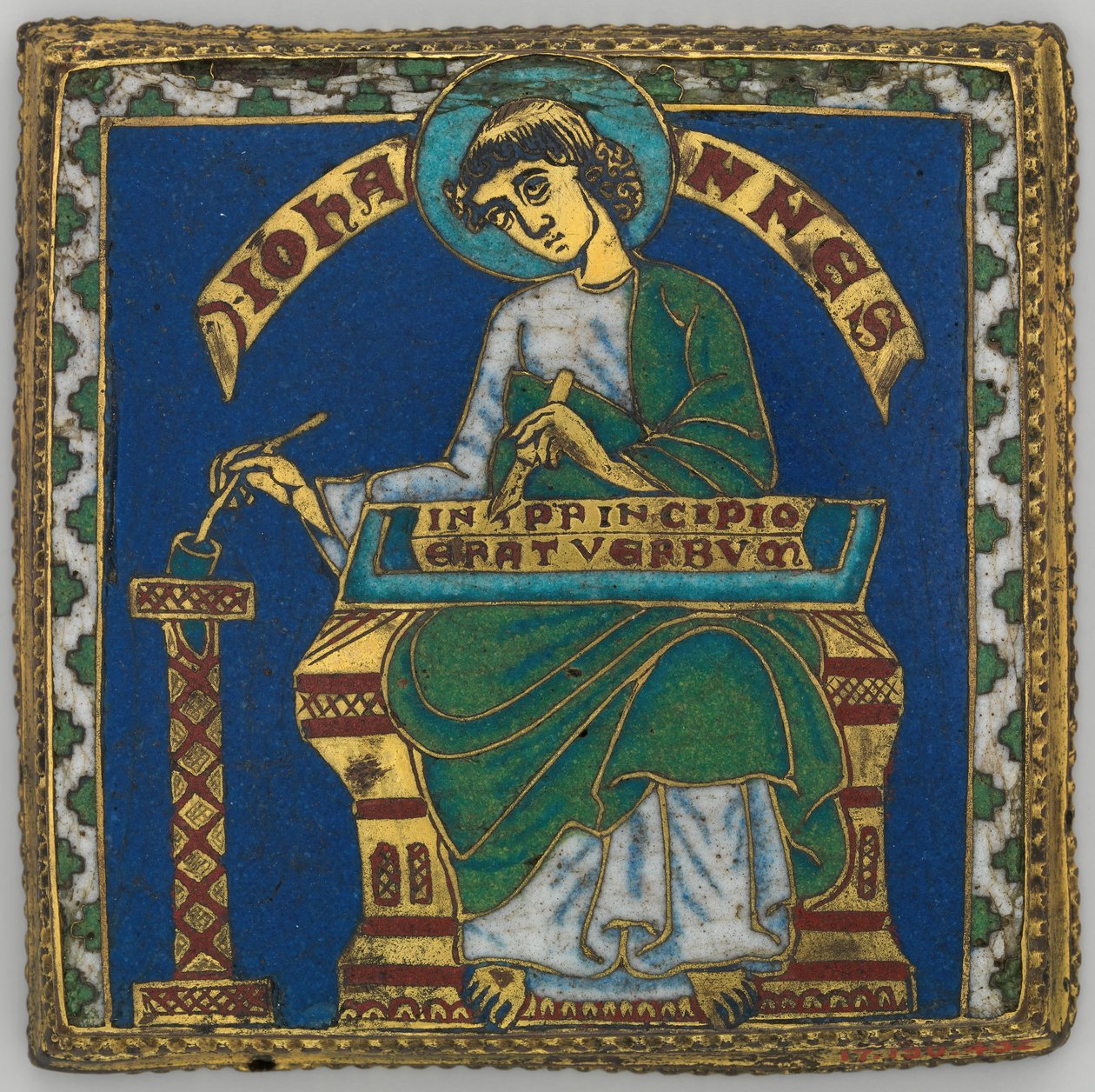 Tablica ze św. Janem Ewangelistą, niem., ca. 1175-1200. autorstwa Unbekannt