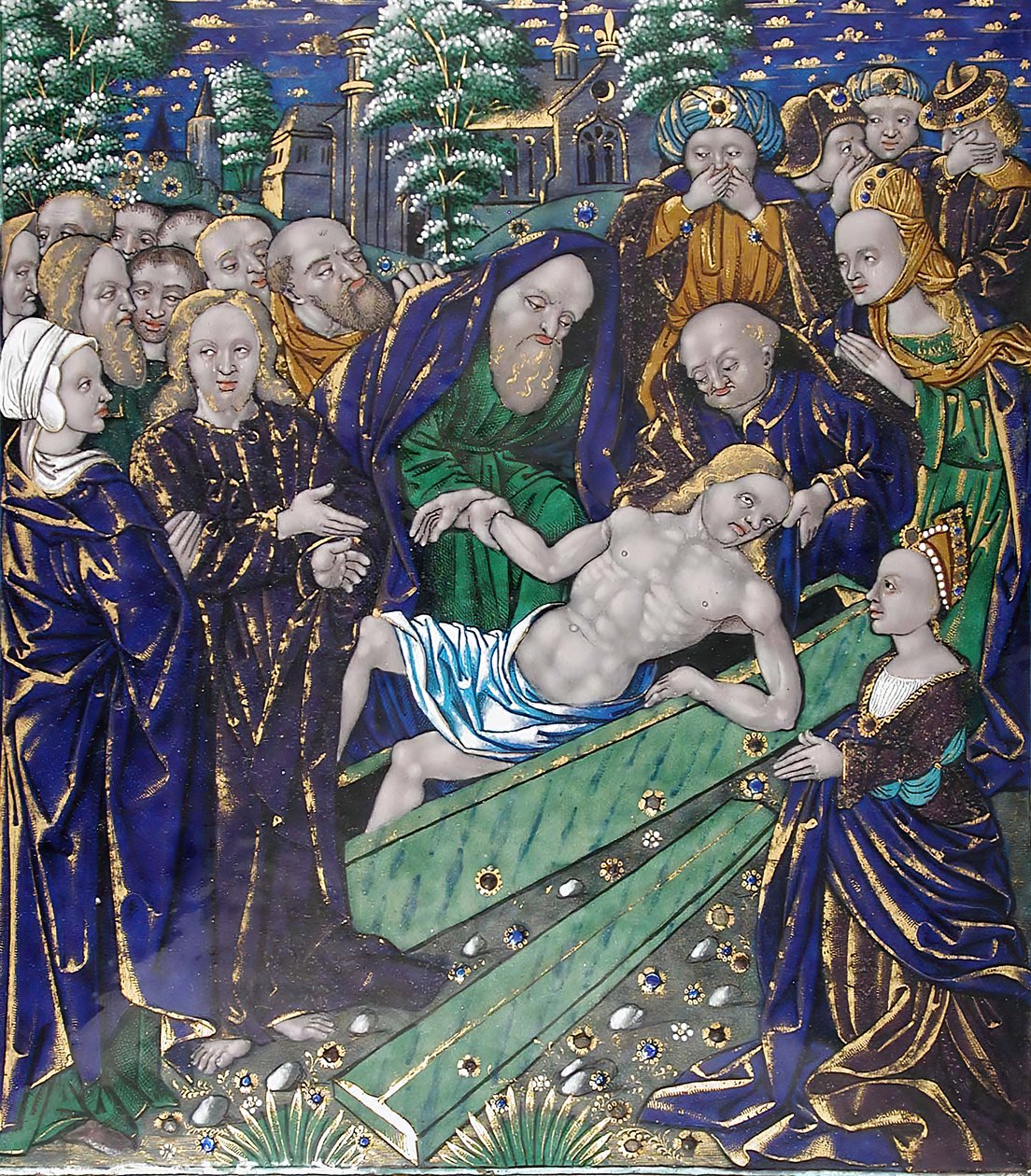 Tablica z Wskrzeszeniem Łazarza, francuska, I poł. XVI w. autorstwa Unbekannt