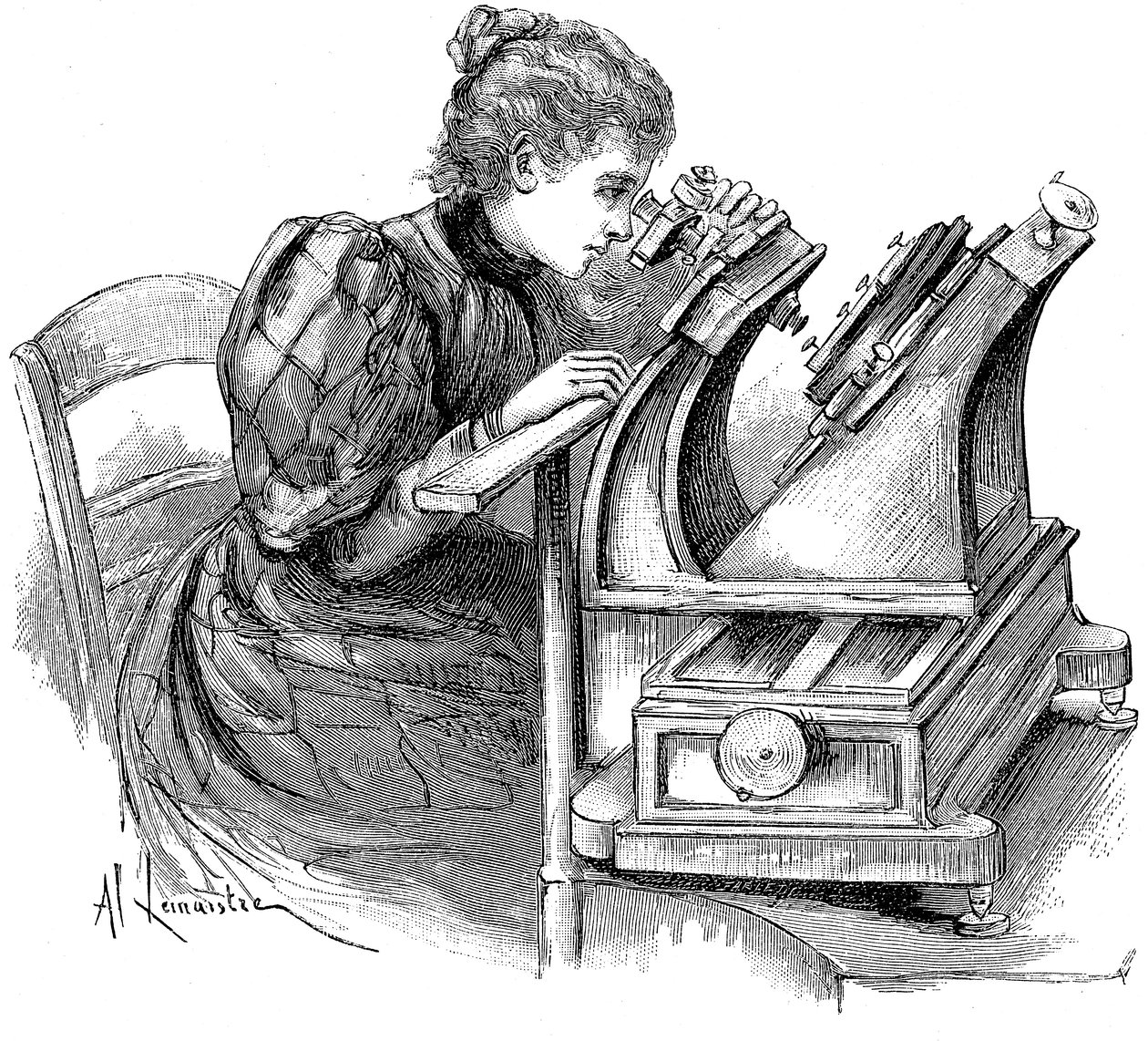 Mikroskop płytkowy, 1895 autorstwa Unbekannt