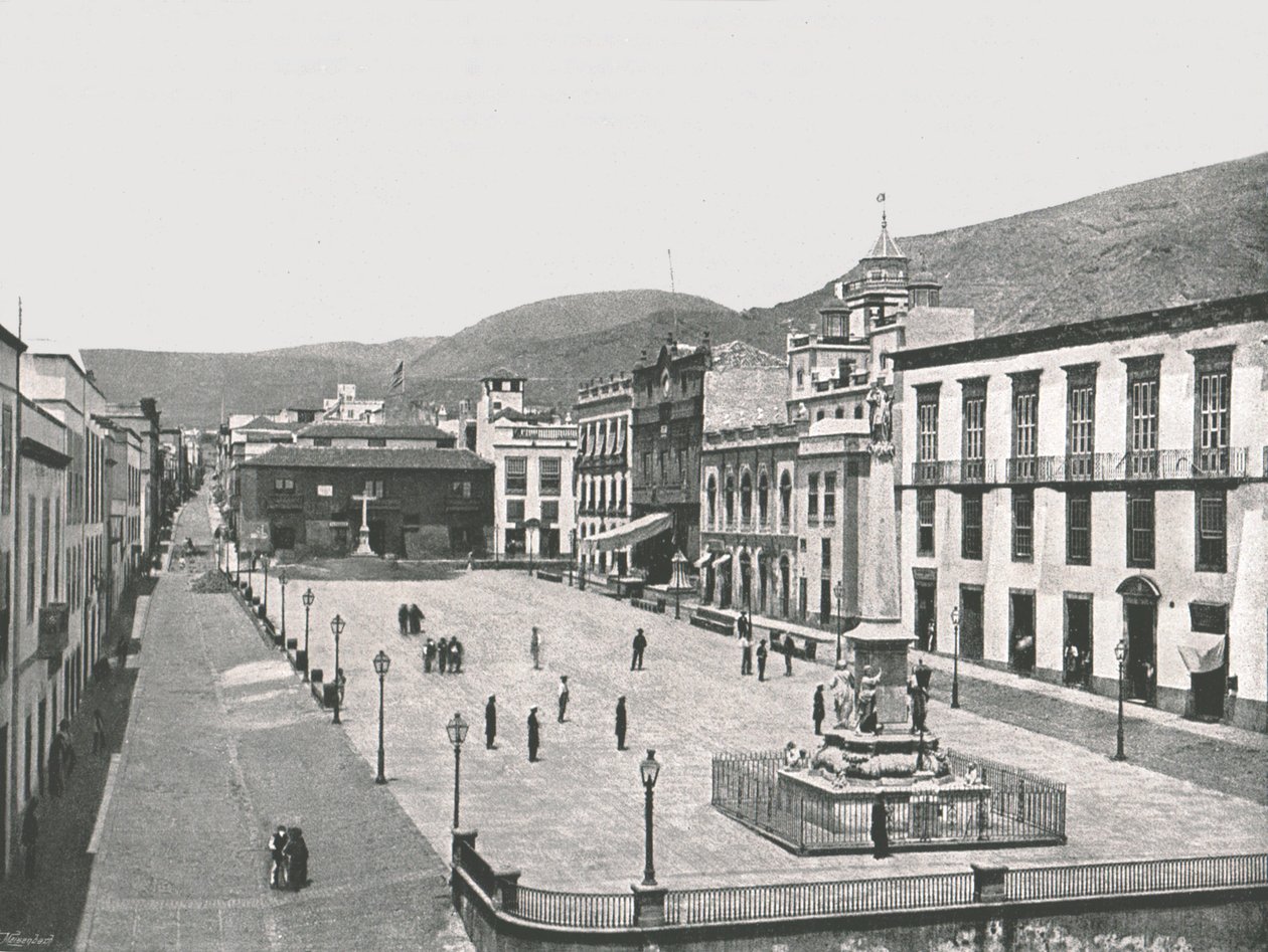 Plaza de la Candelaria, Santa Cruz de Tenerife, Wyspy Kanaryjskie, Hiszpania, 1895. autorstwa Unbekannt