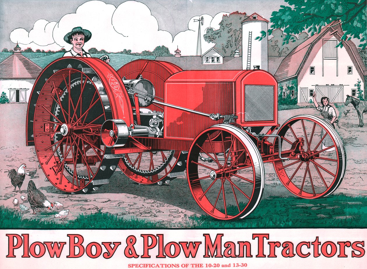Ciągniki PlowBoy i PlowMan, c1916 autorstwa Unbekannt