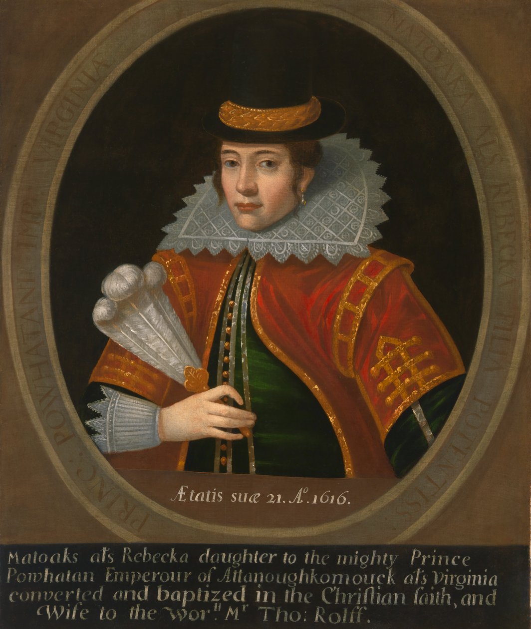 Pocahontas, po 1616 r. autorstwa Unbekannt