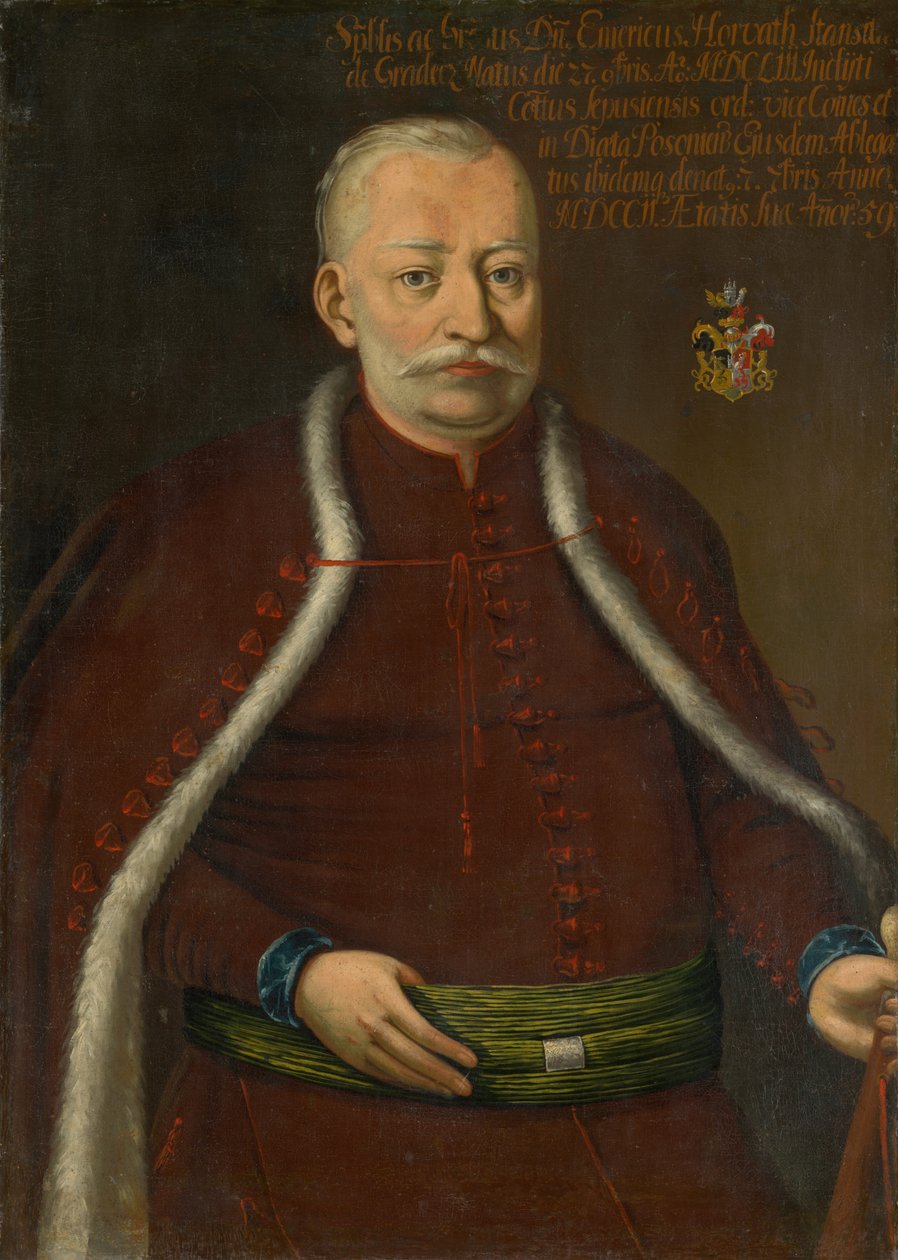 Portret Imricha Horvátha-Stansith .a autorstwa Unbekannt