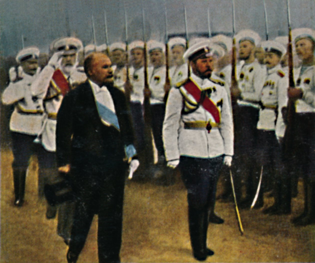 Poincaré urodzony 1860 i car Mikołaj II 1868-1918, 1934. autorstwa Unbekannt
