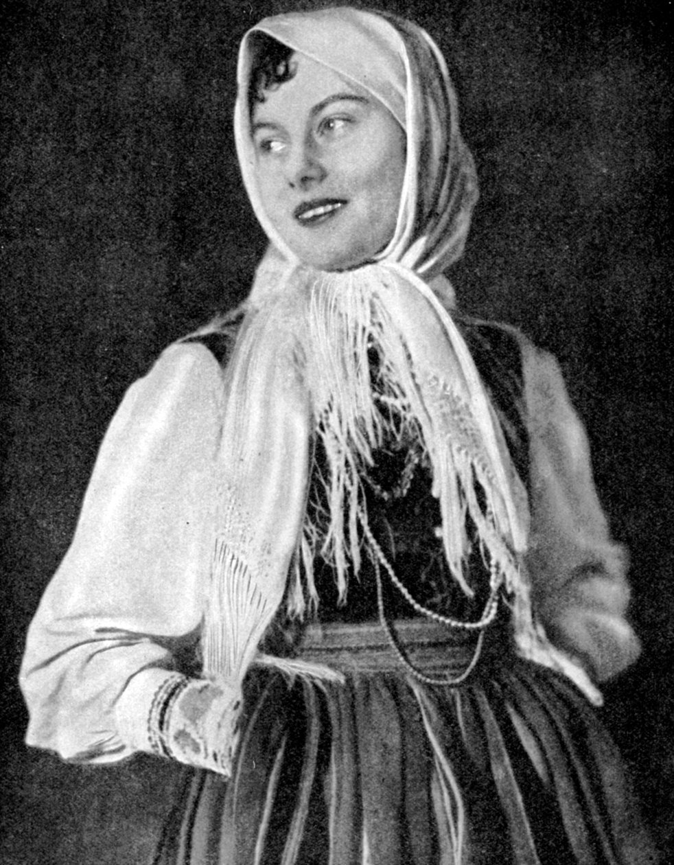 Polka w tradycyjnym stroju, 1936 autorstwa Unbekannt
