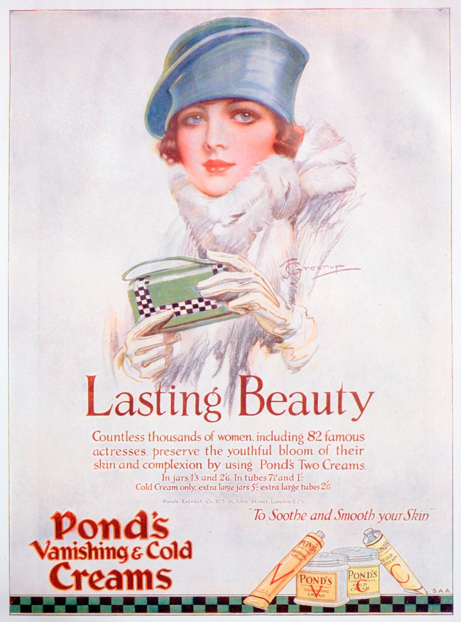 Reklama Ponds Cream, 1927 autorstwa Unbekannt