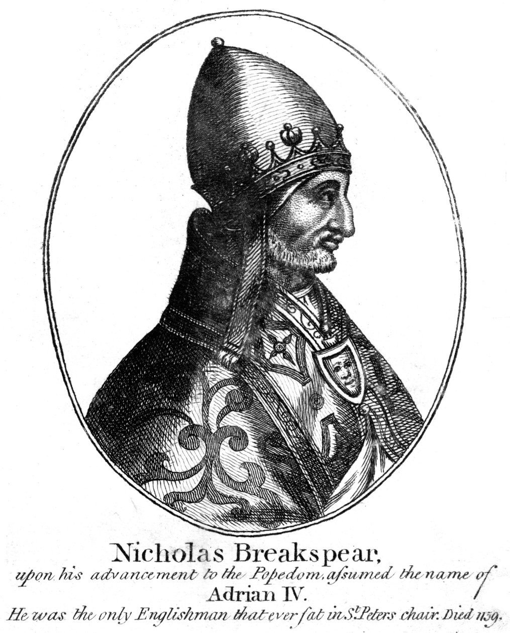 Papież Adrian IV autorstwa Unbekannt