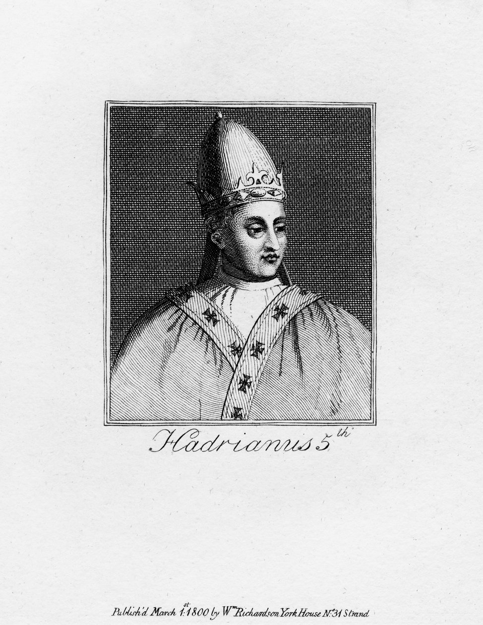 Papież Adrian V, 1800 r autorstwa Unbekannt