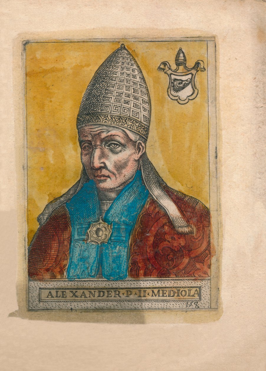 Papież Aleksander II. autorstwa Unbekannt