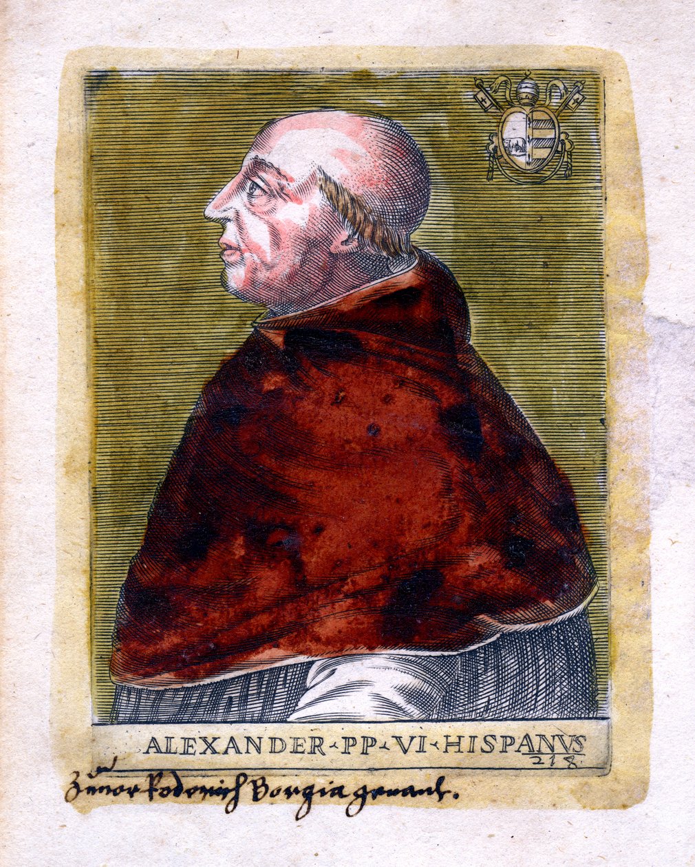 Papież Aleksander VI autorstwa Unbekannt