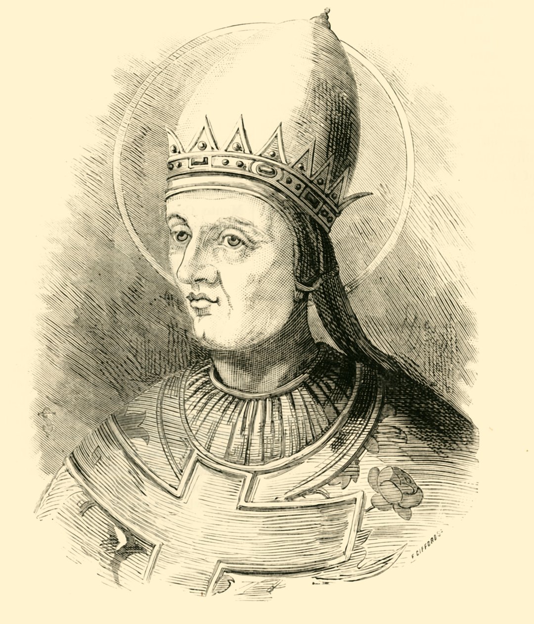Papież Grzegorz VII, 1015-1085, 1890. autorstwa Unbekannt