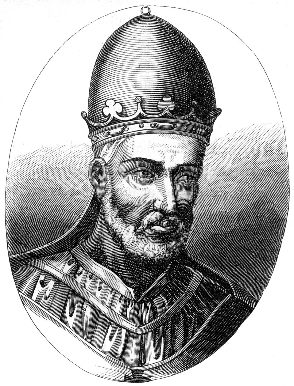 Papież Honoriusz III 1148-1227, 1849 autorstwa Unbekannt