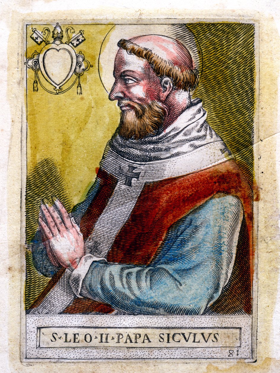 Papież Leon II autorstwa Unbekannt