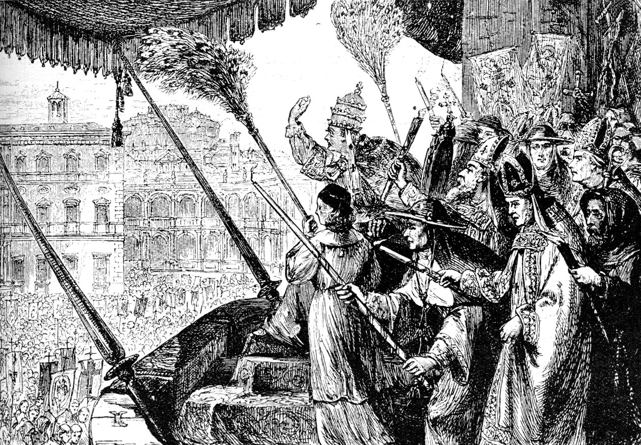 Papież Leon X ekskomunikujący Marcina Lutra jako heretyka, Rzym, 1521 1909 autorstwa Unbekannt
