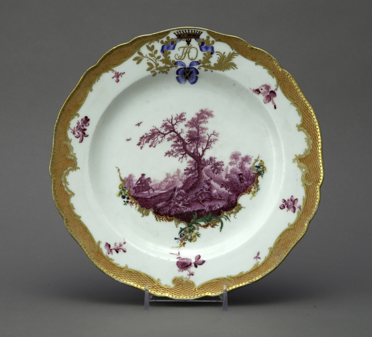 Talerz porcelanowy z Serwisu Orłowskiego, ok. 1770 autorstwa Unbekannt
