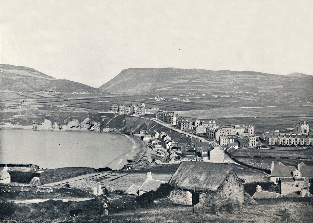 Port Erin - Panoramiczny widok na miasto i okolice, 1895 autorstwa Unbekannt