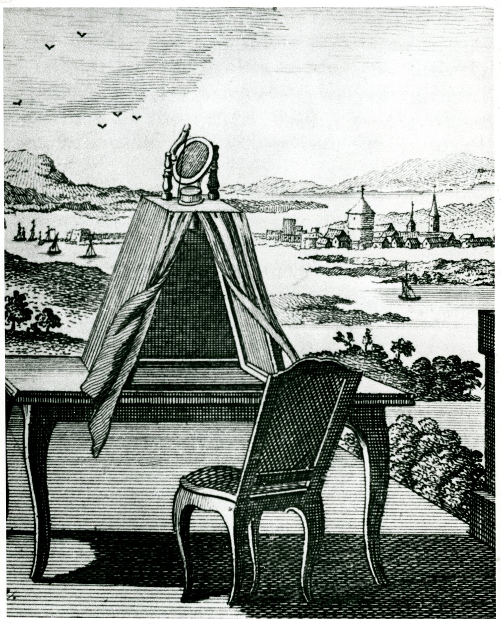 Przenośny namiot typu camera obscura, 1764 autorstwa Unbekannt
