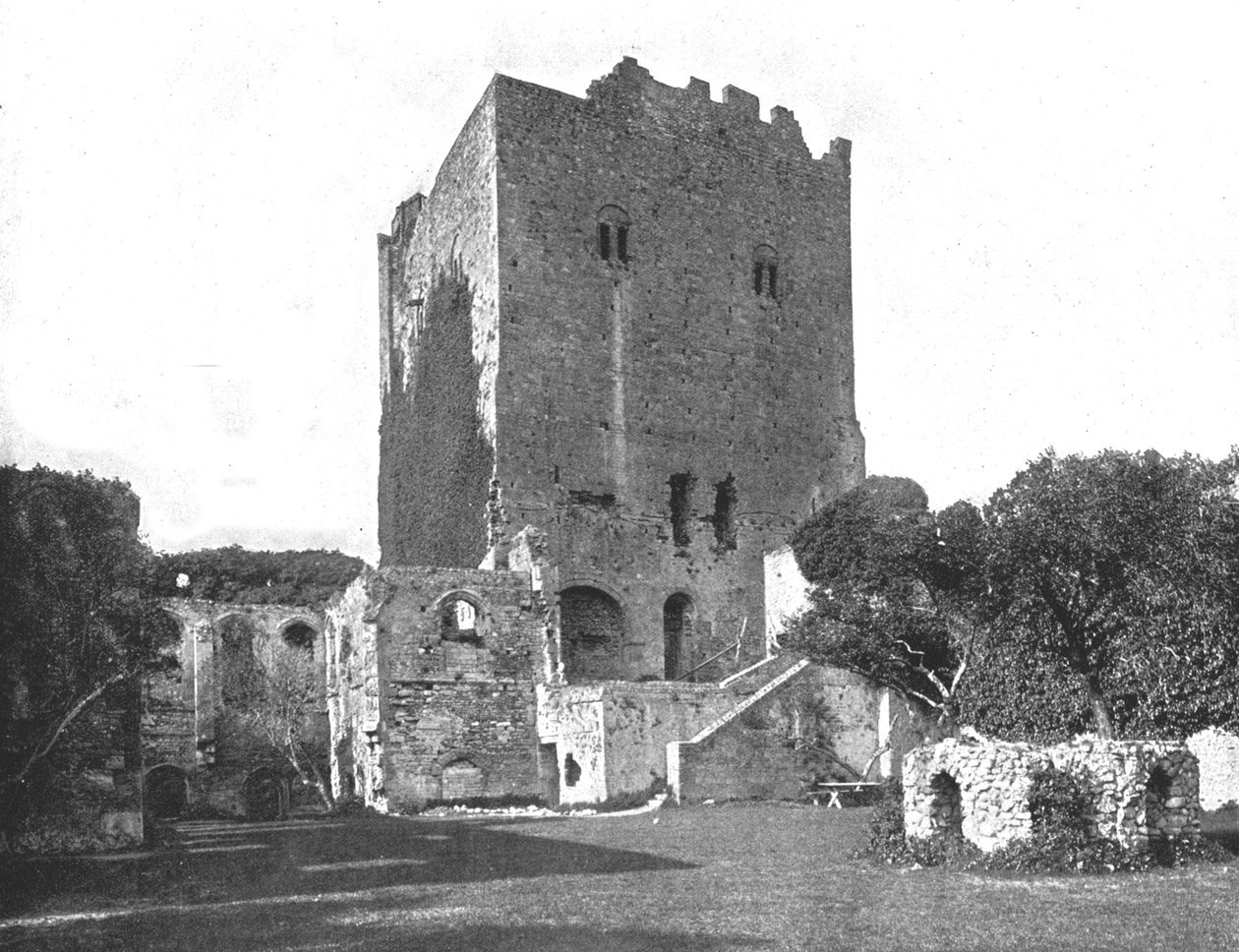 Zamek Portchester, Portsmouth, Hampshire, 1894. autorstwa Unbekannt