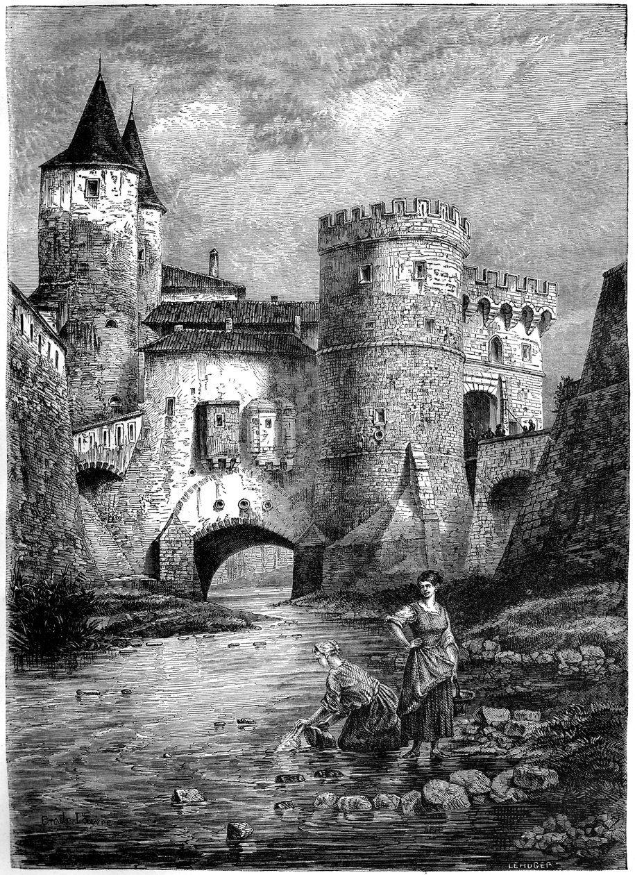 Porte des Allemands Brama Niemiecka, Metz, Francja, XVI wiek 1882-1884 autorstwa Unbekannt