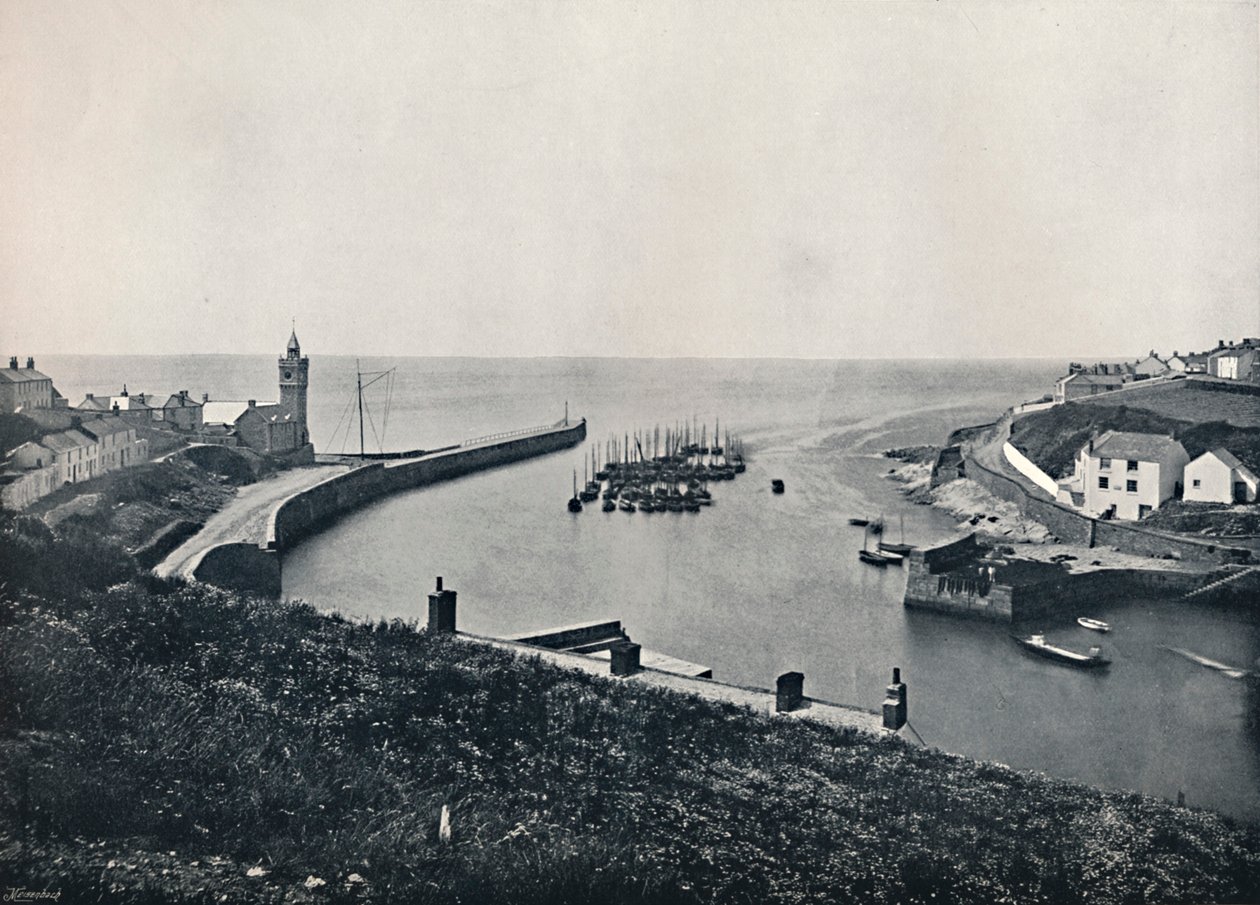 Porthleven - Port i punkt widokowy, 1895 autorstwa Unbekannt