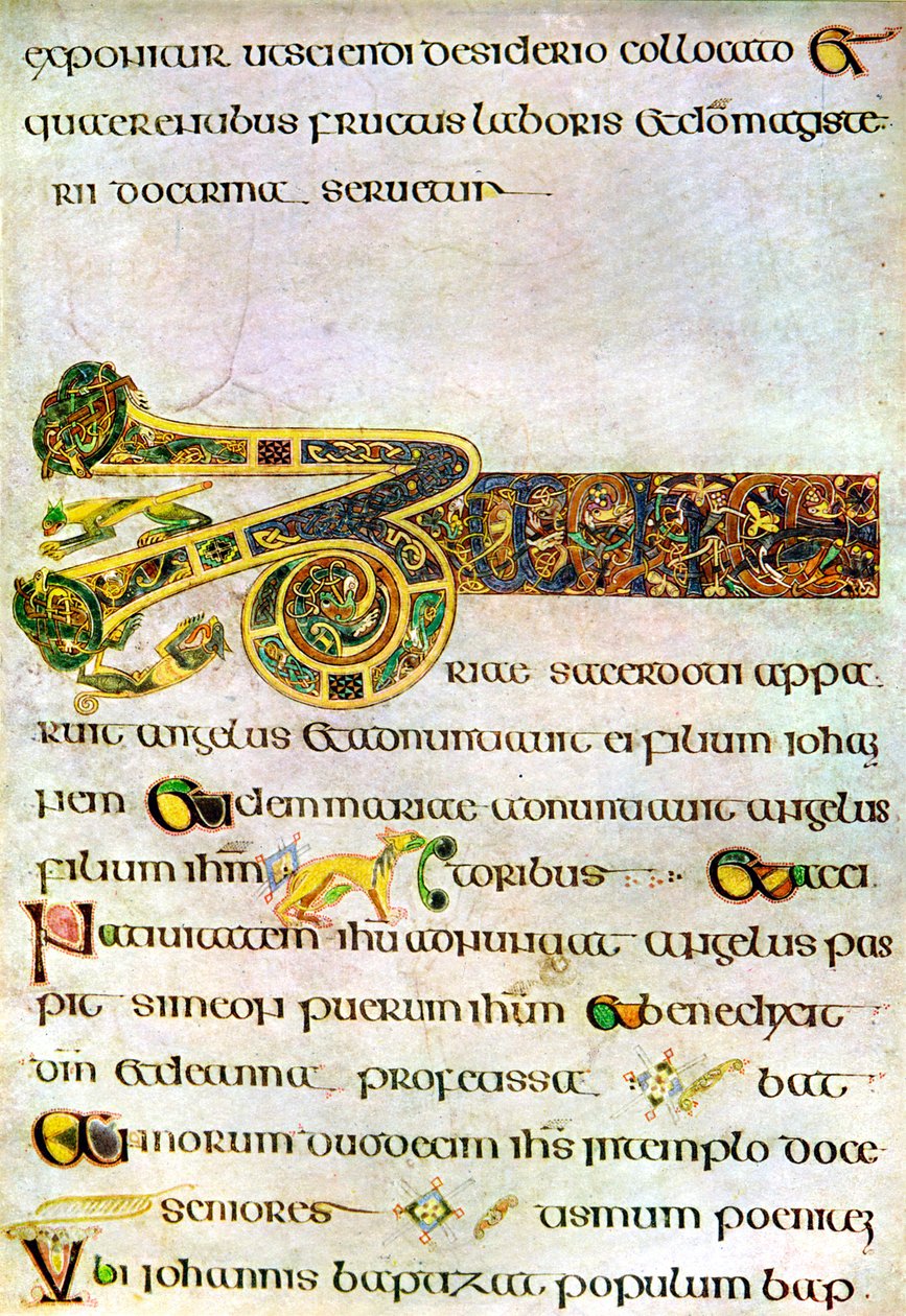 Fragment Argumentu do Ewangelii św. Jana, 800 rne, XX w. autorstwa Unbekannt