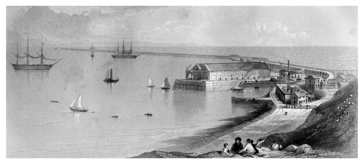 Portland Port i falochron, 1866 autorstwa Unbekannt