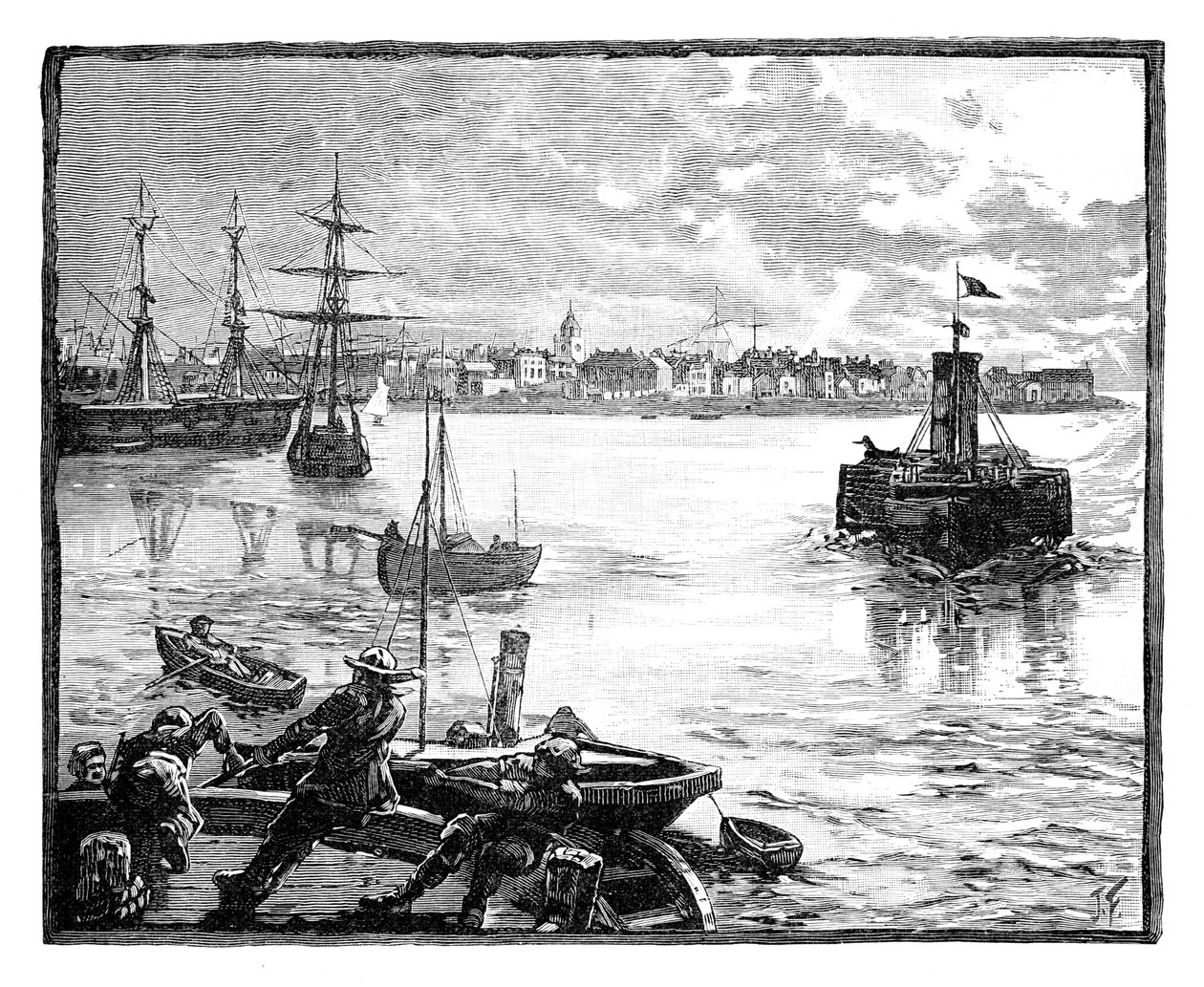 Portsmouth Port, Hampshire, c1888 autorstwa Unbekannt