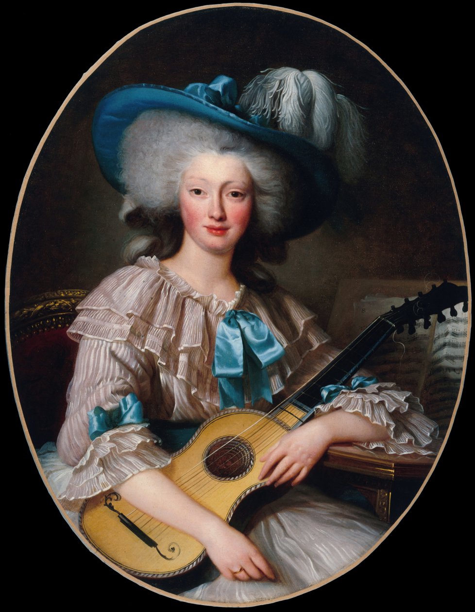 Portret Félicité-Louise de Frézals 1765-1854, ur. Esmangard de Beauval..., 1785. autorstwa Unbekannt