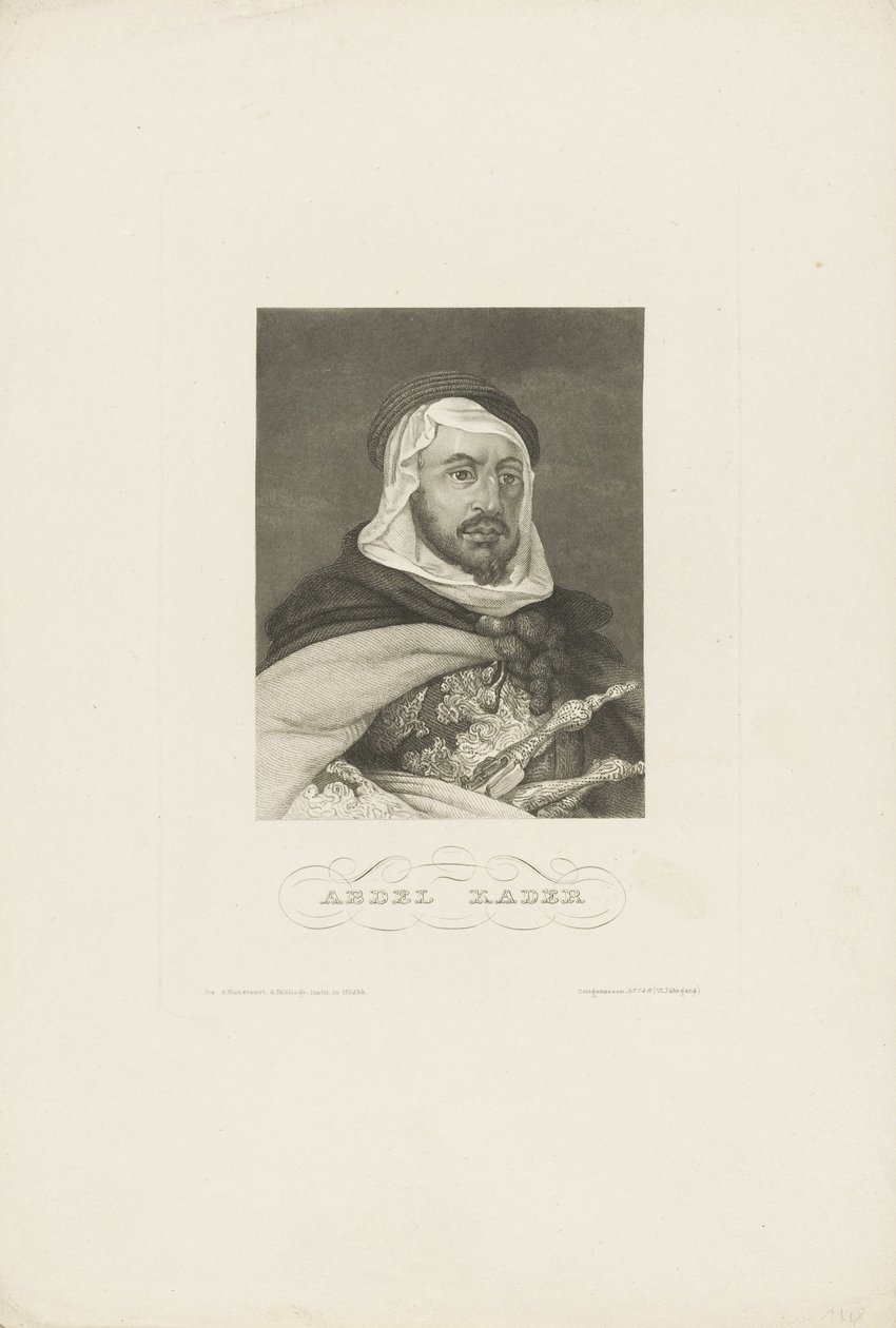 Portret Abdelkadera ibn Muhieddine