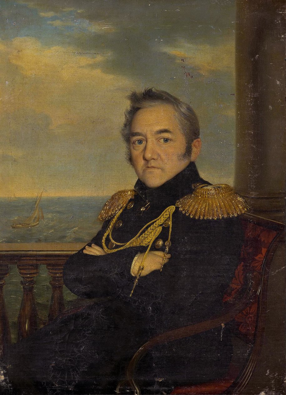 Portret admirała Michaiła Łazariewa 1788-1851, połowa XIX wieku autorstwa Unbekannt