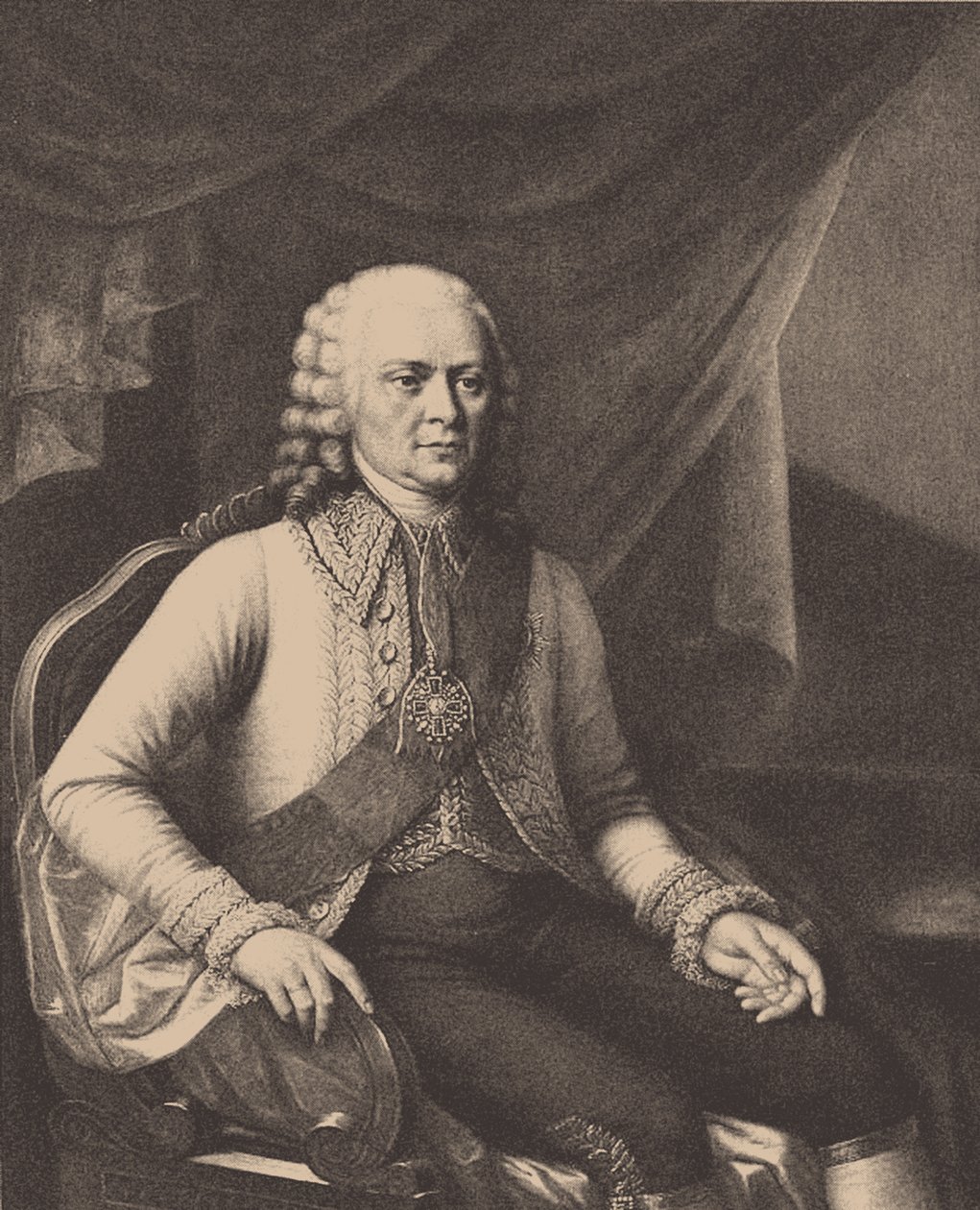 Portret admirała Wasilija Aleksiejewicza Miatlewa 1694-1761 Wg Józefa Oleszkiewicza autorstwa Unbekannt