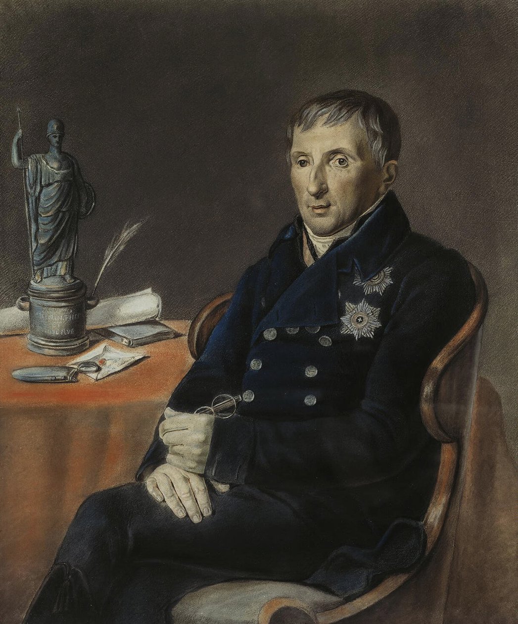 Portret Aleksieja Nikołajewicza Olenina 1763-1843, 1833 autorstwa Unbekannt