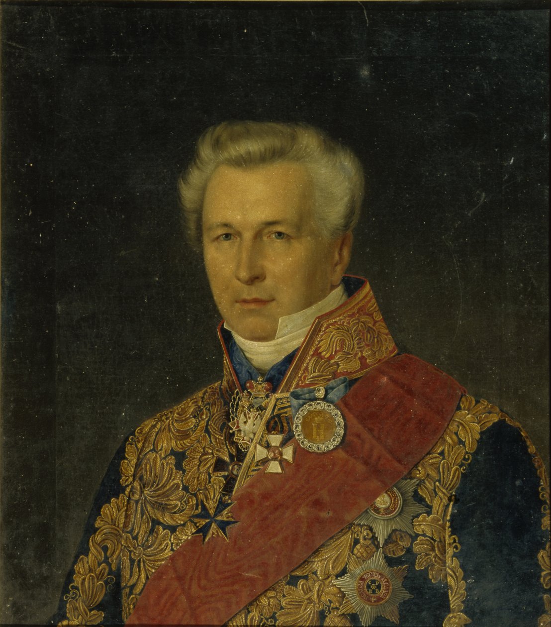 Portret barona Leo Karlovicha Bode 1787-1859, lata 50. XIX wieku autorstwa Unbekannt