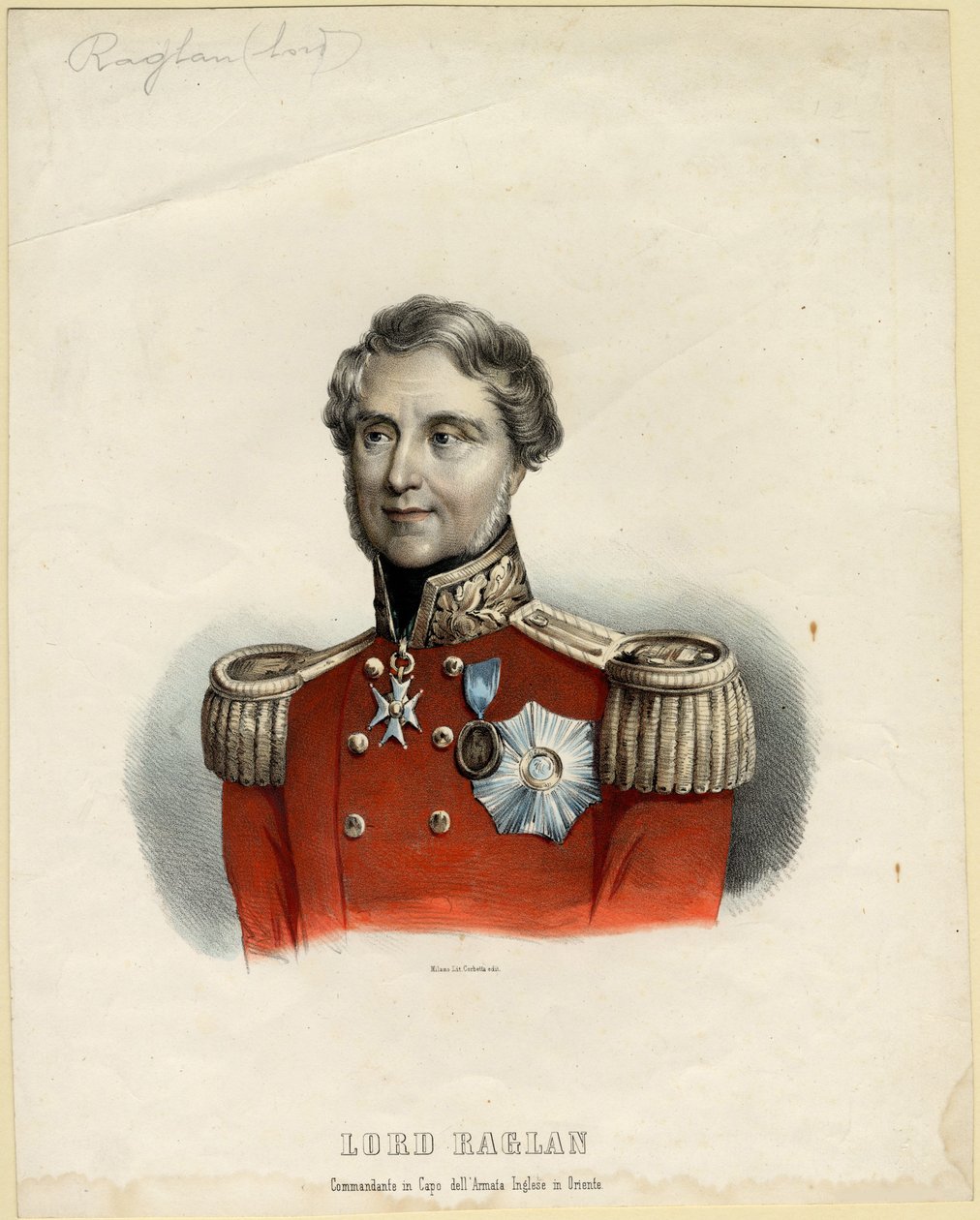 Portret barona Raglana, 1854 autorstwa Unbekannt