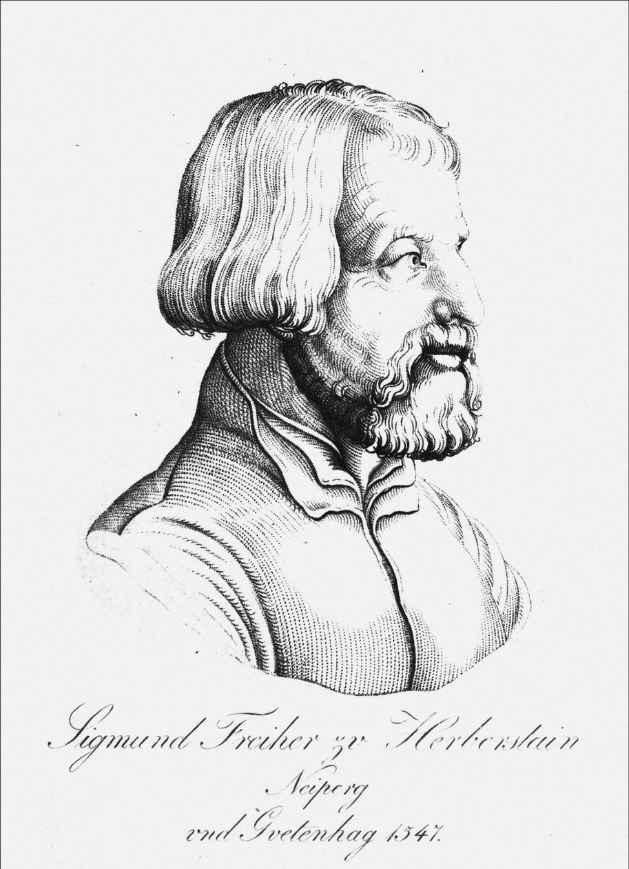 Portret barona Zygmunta von Herbersteina, ambasadora w Polsce i Rosji, 1547 autorstwa Unbekannt