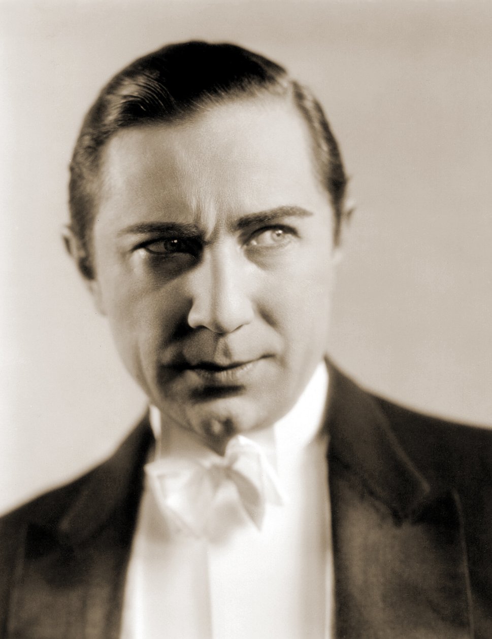 Portret Beli Lugosi, ok. 1930 (zdjęcie w sepii) autorstwa Unbekannt