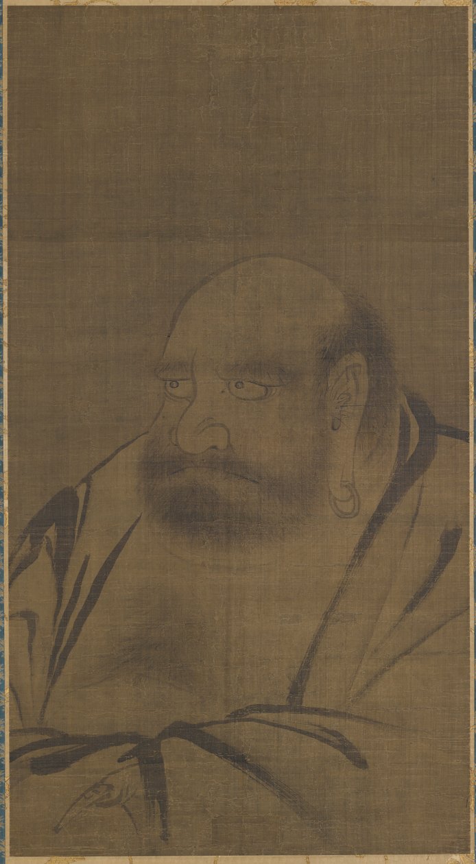 Portret Bodhidharmy, XIV wiek. autorstwa Unbekannt