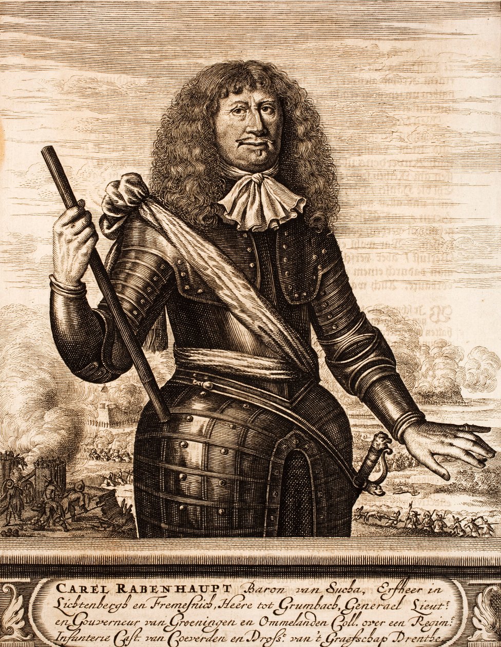 Portret Carla von Rabenhaupta 1602-1675 Od: Scena wojny, 1675. autorstwa Unbekannt